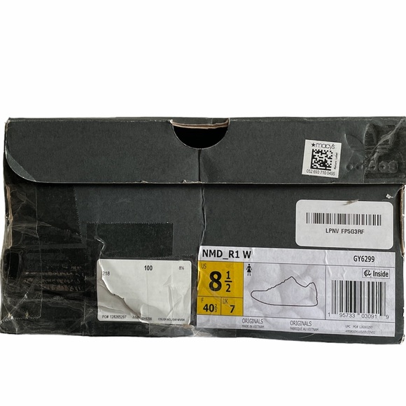 ADIDAS ORIGINALS NMD R1 RUNNER SHOE WOMENS WONDER WHITE/ GREY (Beige) - Picture 8 of 9